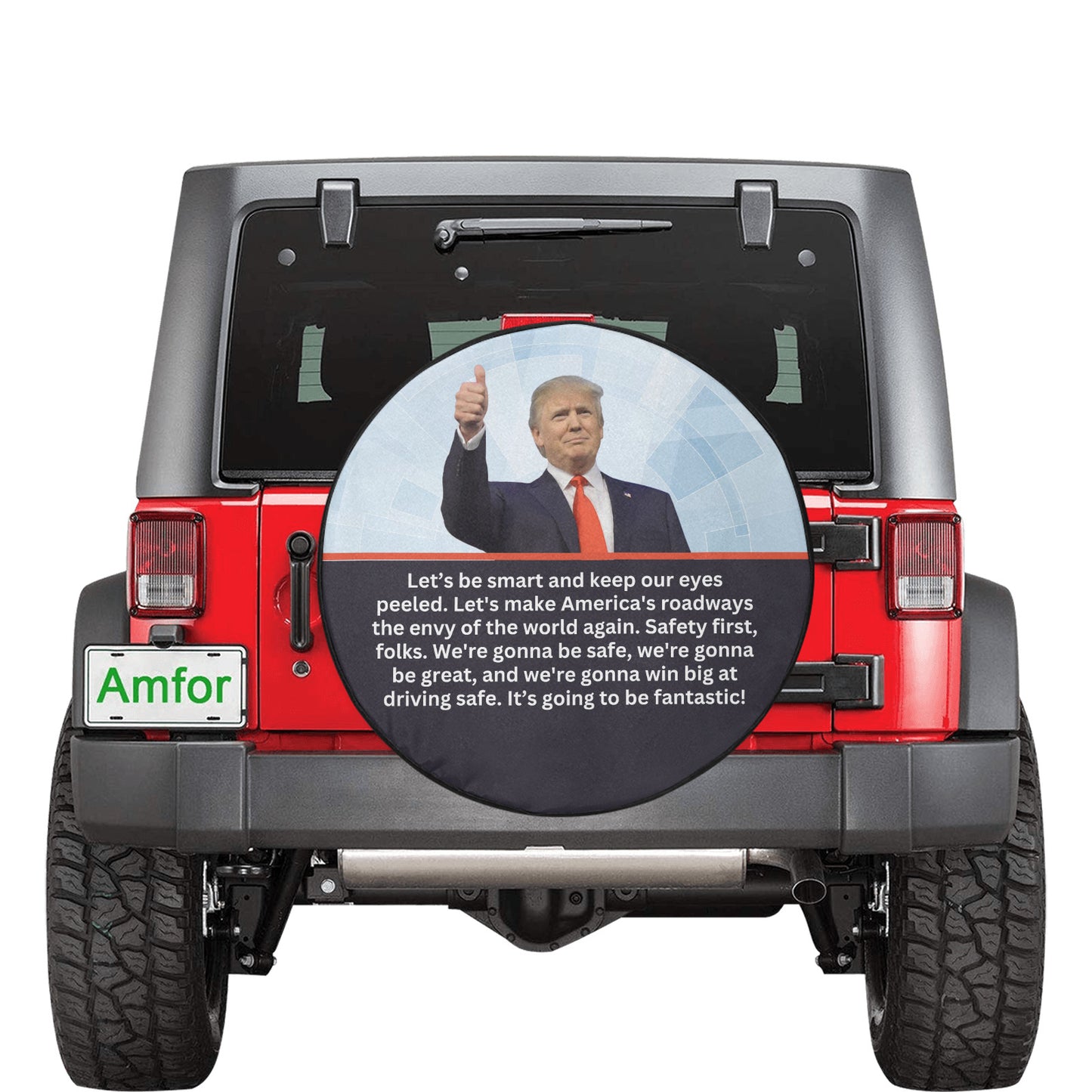 Trump Safe Spare Tire Cover(Large)(17")