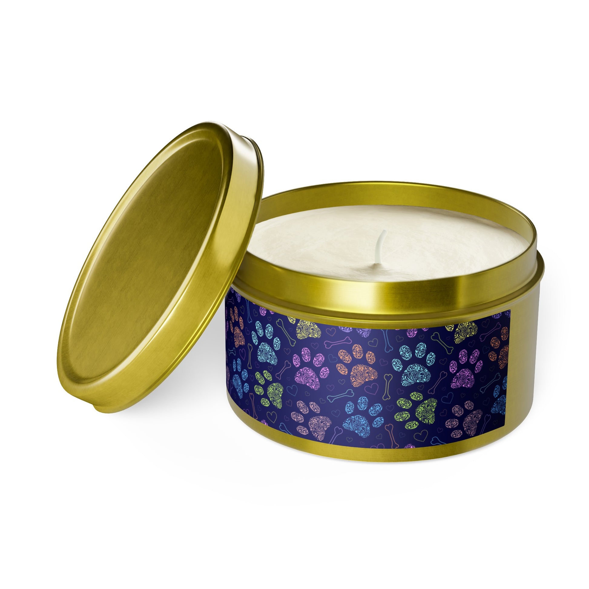 Purple Paws Tin Candles - Home Decor - Epileptic Al’s Shop