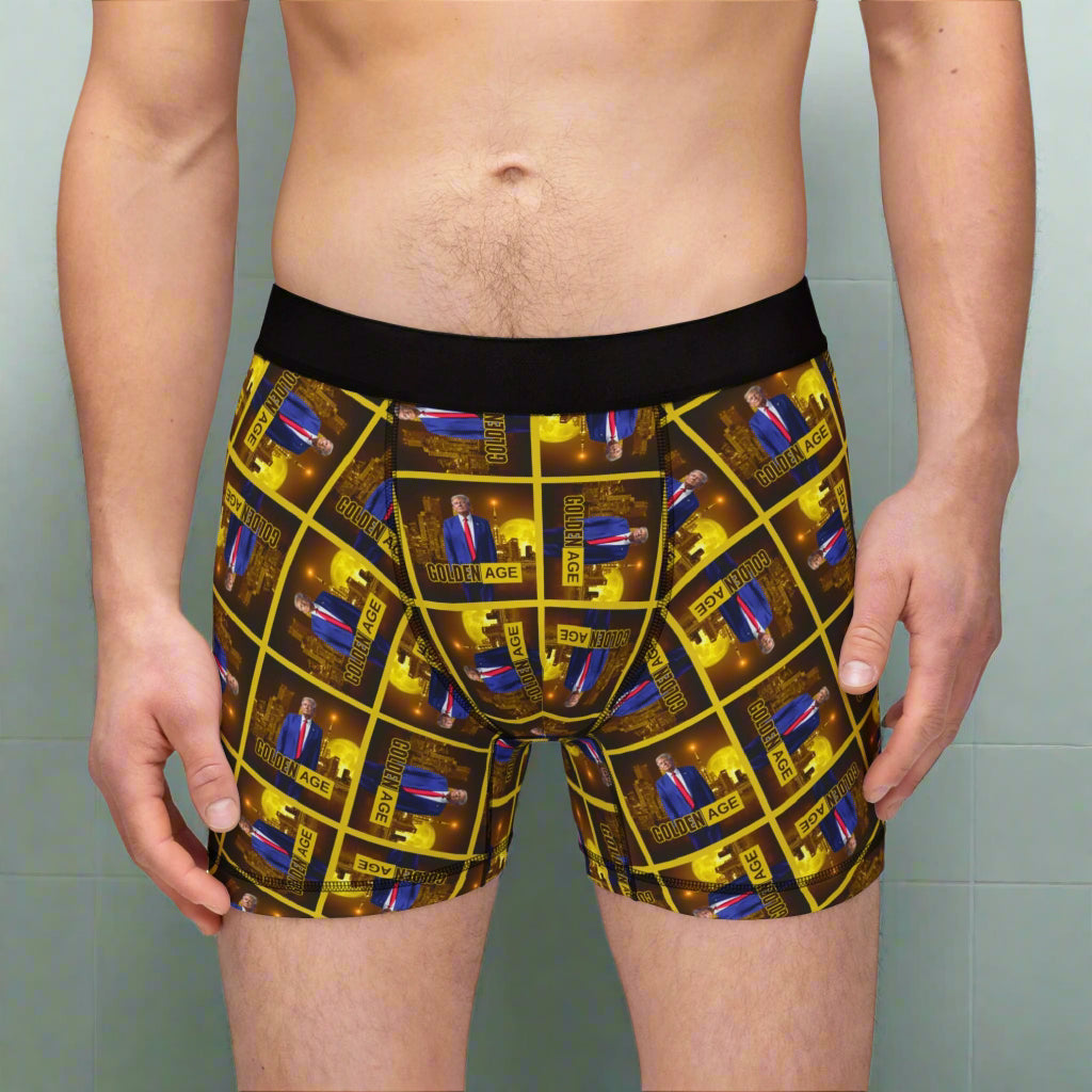 Trump Golden Age Pattern Men's Boxers