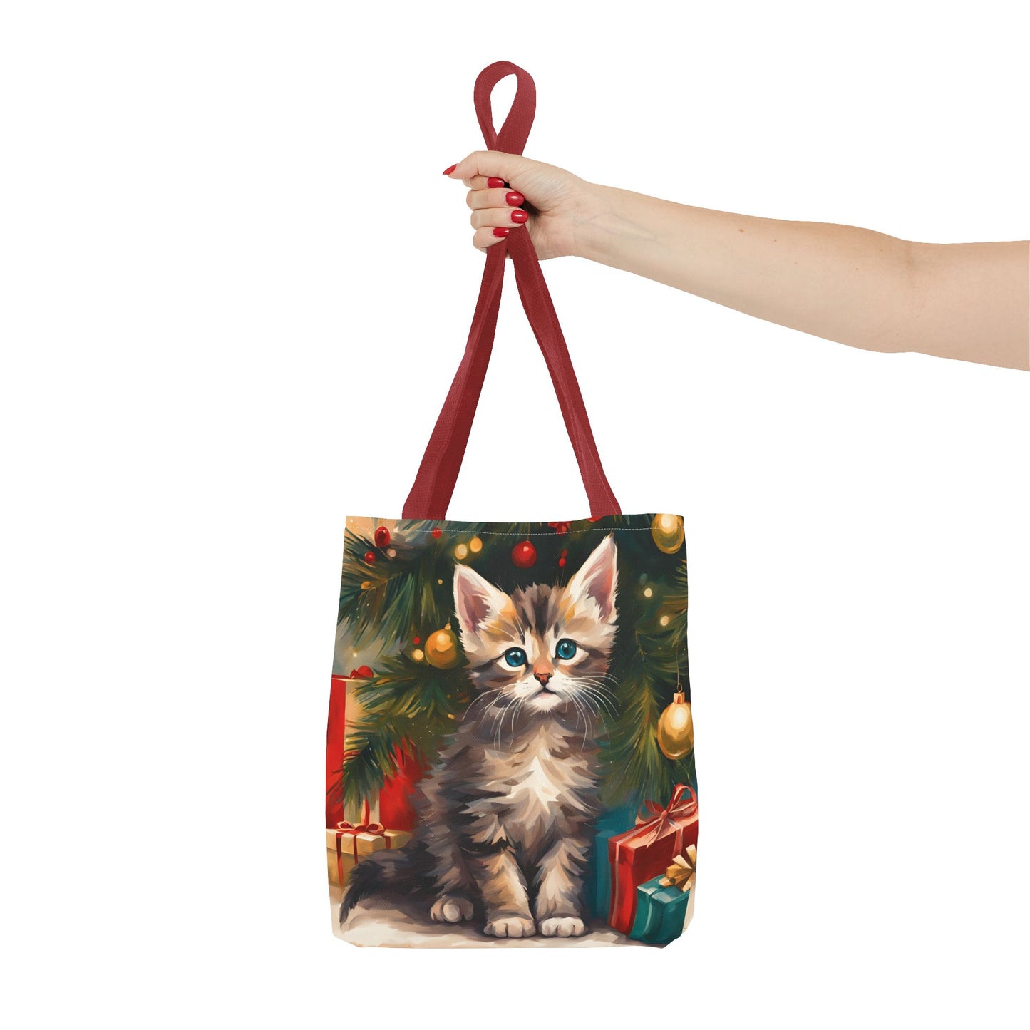 Kittenly Christmas Tote Bag