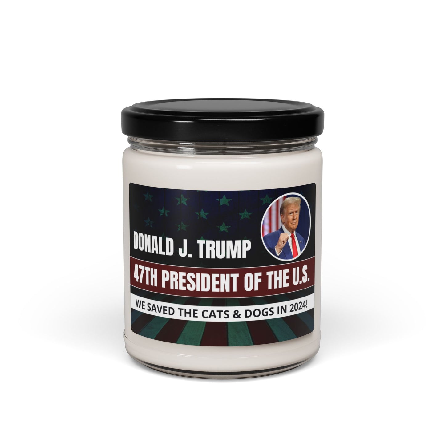 Donald J. Trump 47th President Scented Soy Candle, 9oz