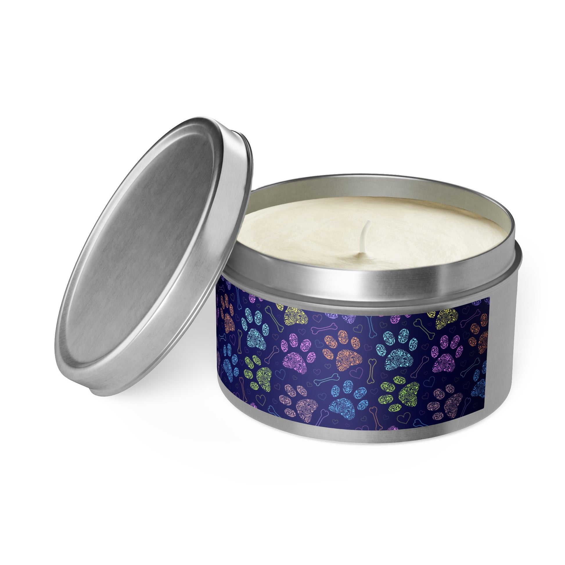 Purple Paws Tin Candles - Home Decor - Epileptic Al’s Shop