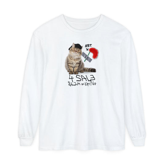 Duct Tape Cat Toy Art Unisex Garment-dyed Long Sleeve T-Shirt