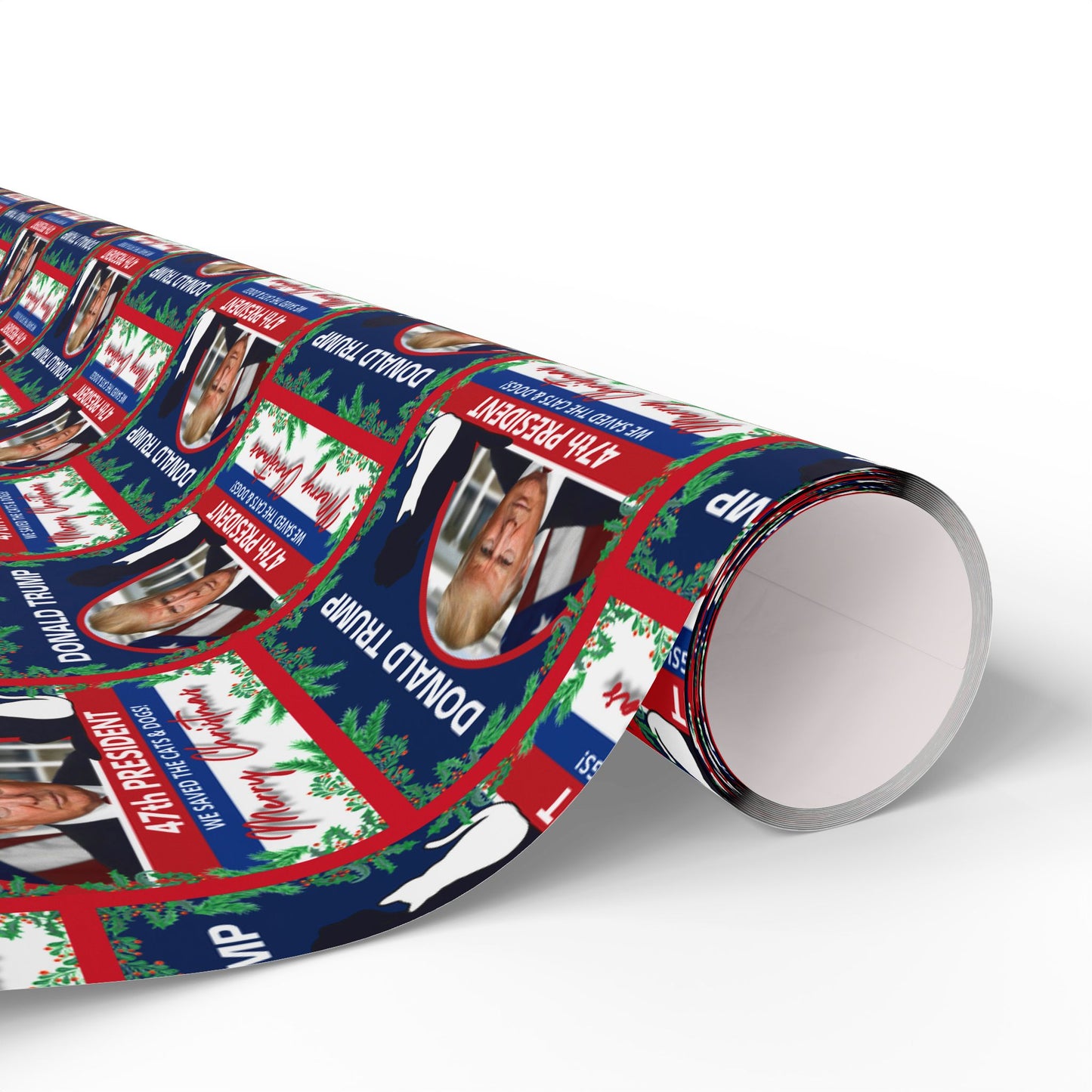 Donald Trump 47th President Christmas Wrapping Papers