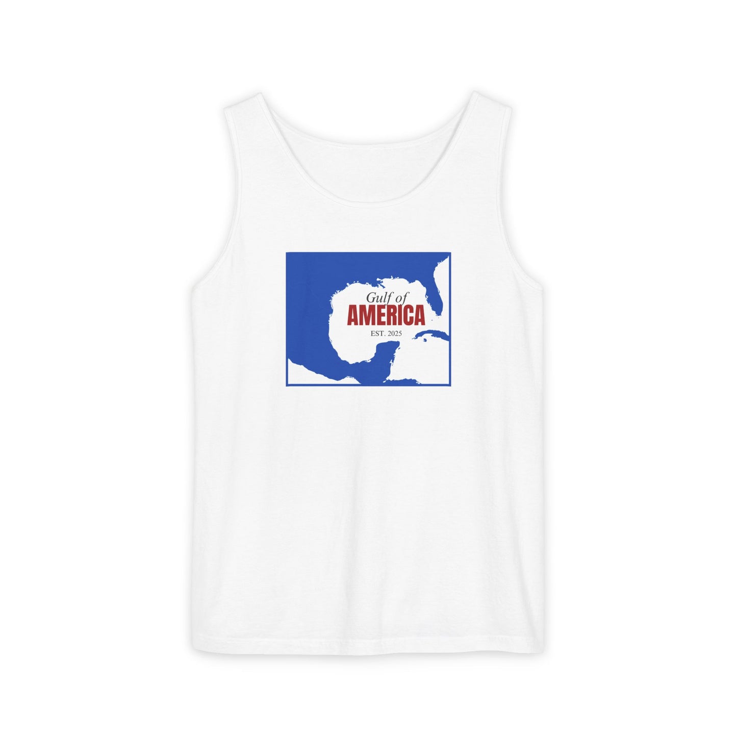 Gulf of America Garment-Dyed Tank Top - Unisex Casual Summer Wear