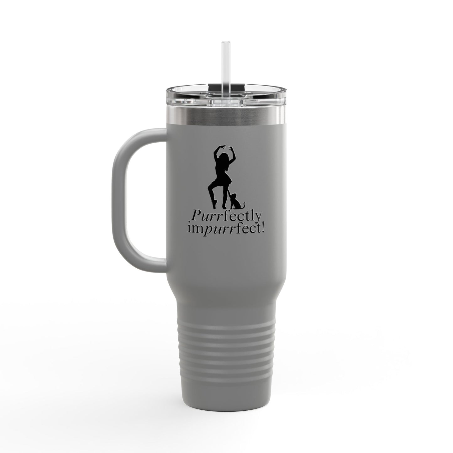 Purrfectly Imperfect Insulated Travel Mug – 40oz for Pet Lovers