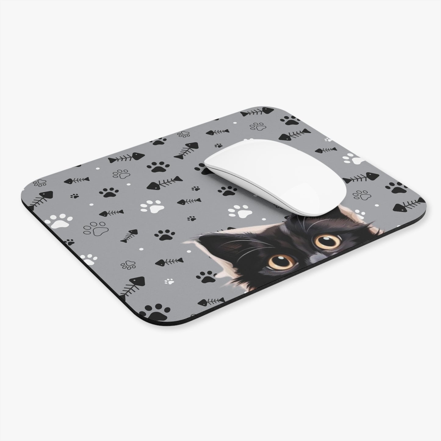 Peeking Kitty Mouse Pad (Rectangle)