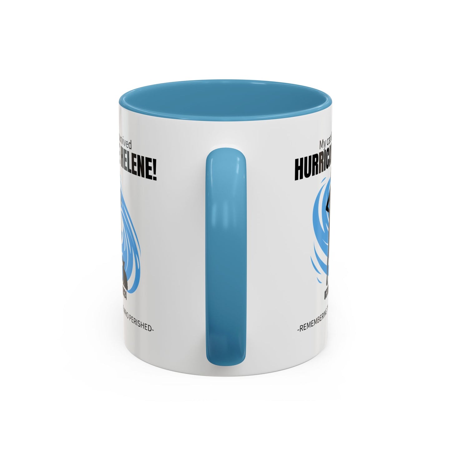 Hurricane Helene Survivor Accent Coffee Mug (11, 15oz)