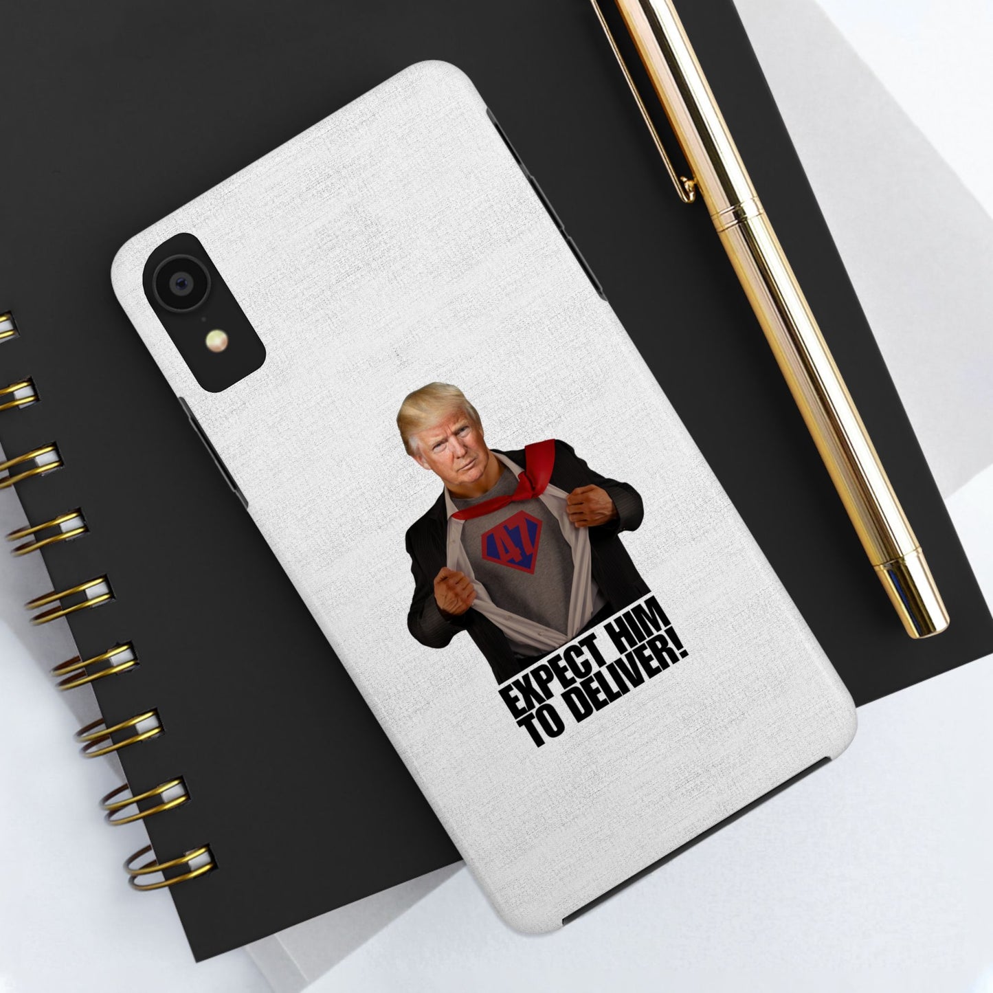 Expect Him to Deliver Tough Phone Case - Bold Design for Supporters