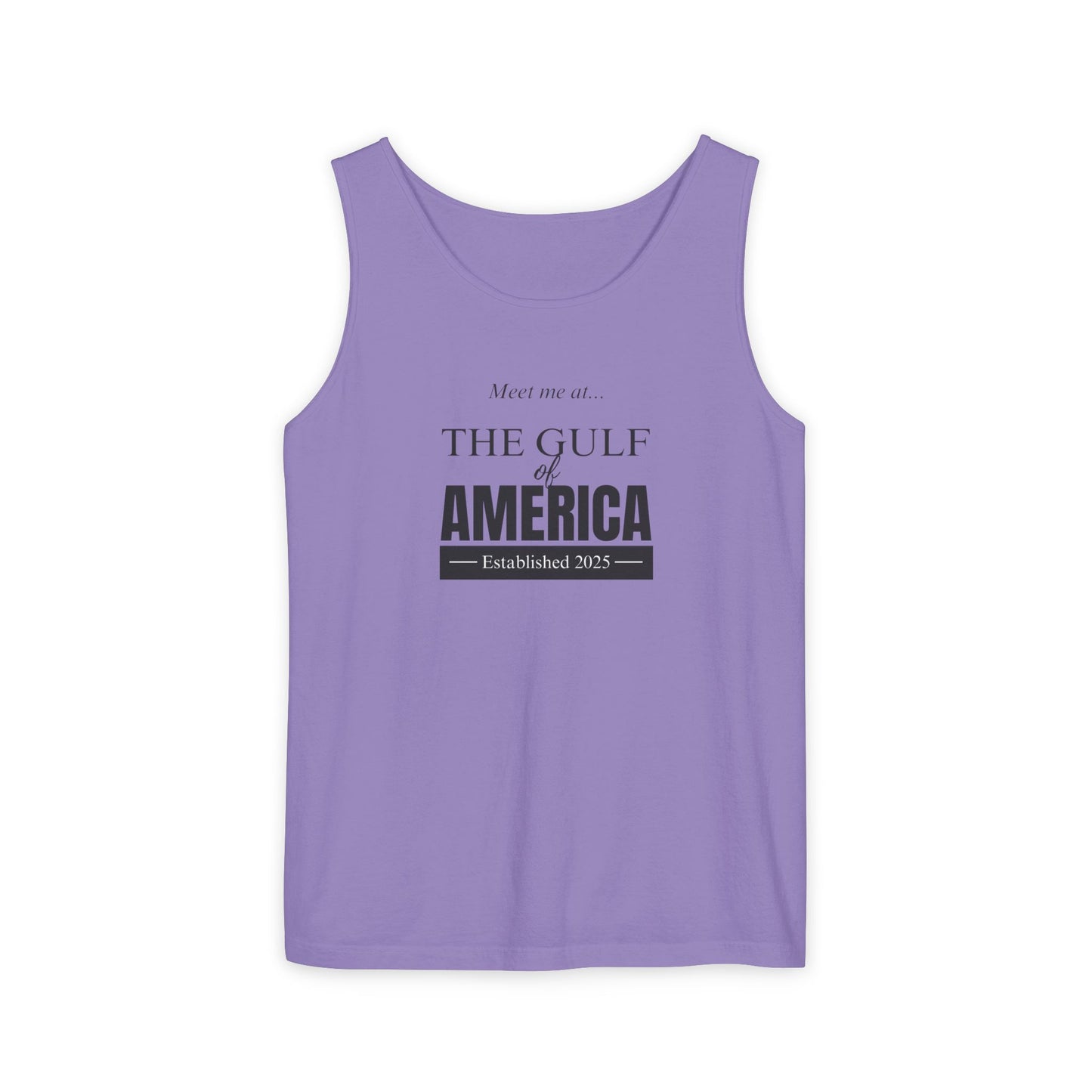 Gulf of America Unisex Garment-Dyed Tank Top - Relaxed Summer Vibes