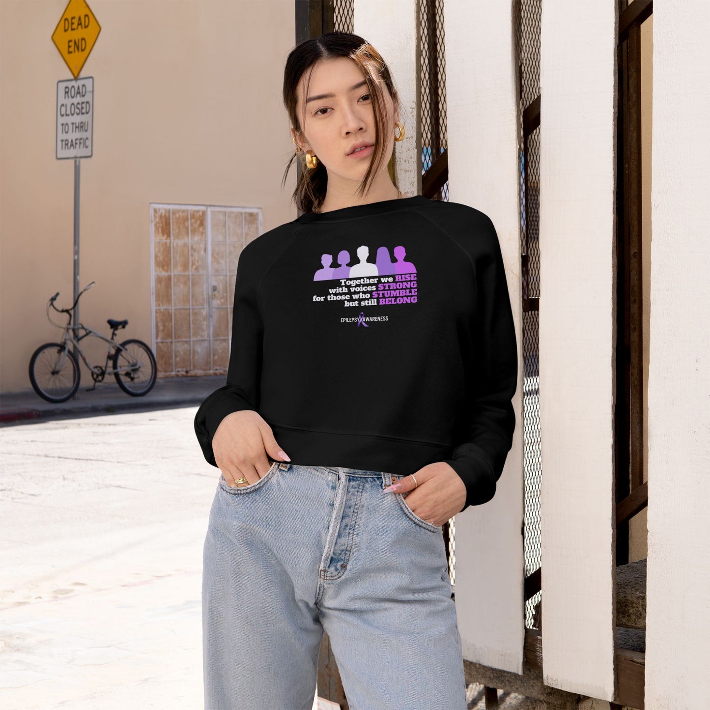 Together We Stand Women's Cropped Fleece Pullover