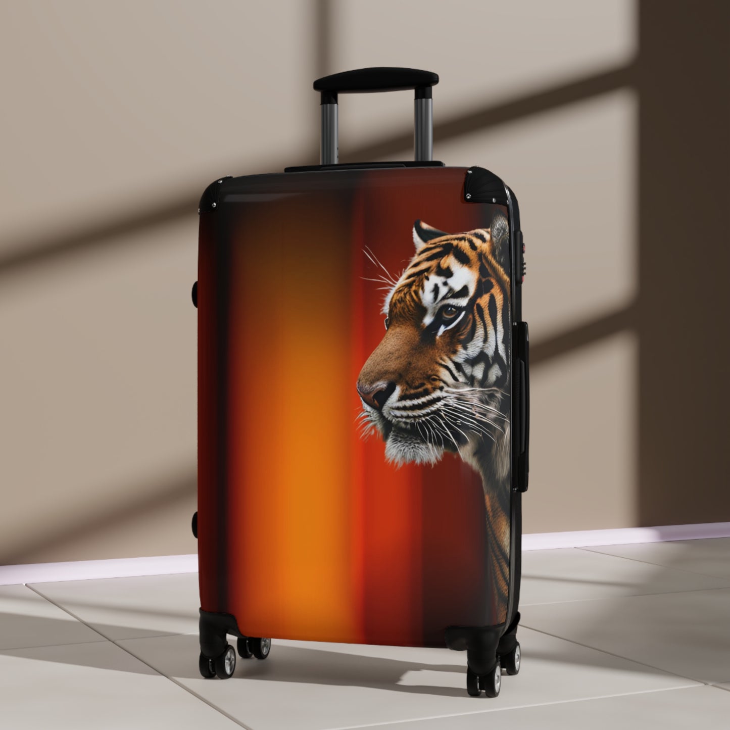 Tiger Print Suitcase - Stylish Travel Luggage for Adventurers