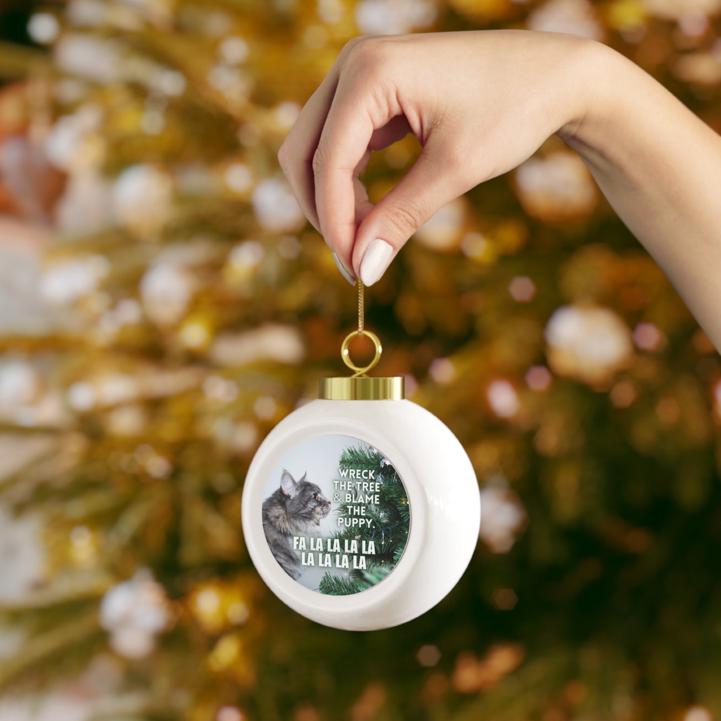 Wreck the Tree Ball Ornament