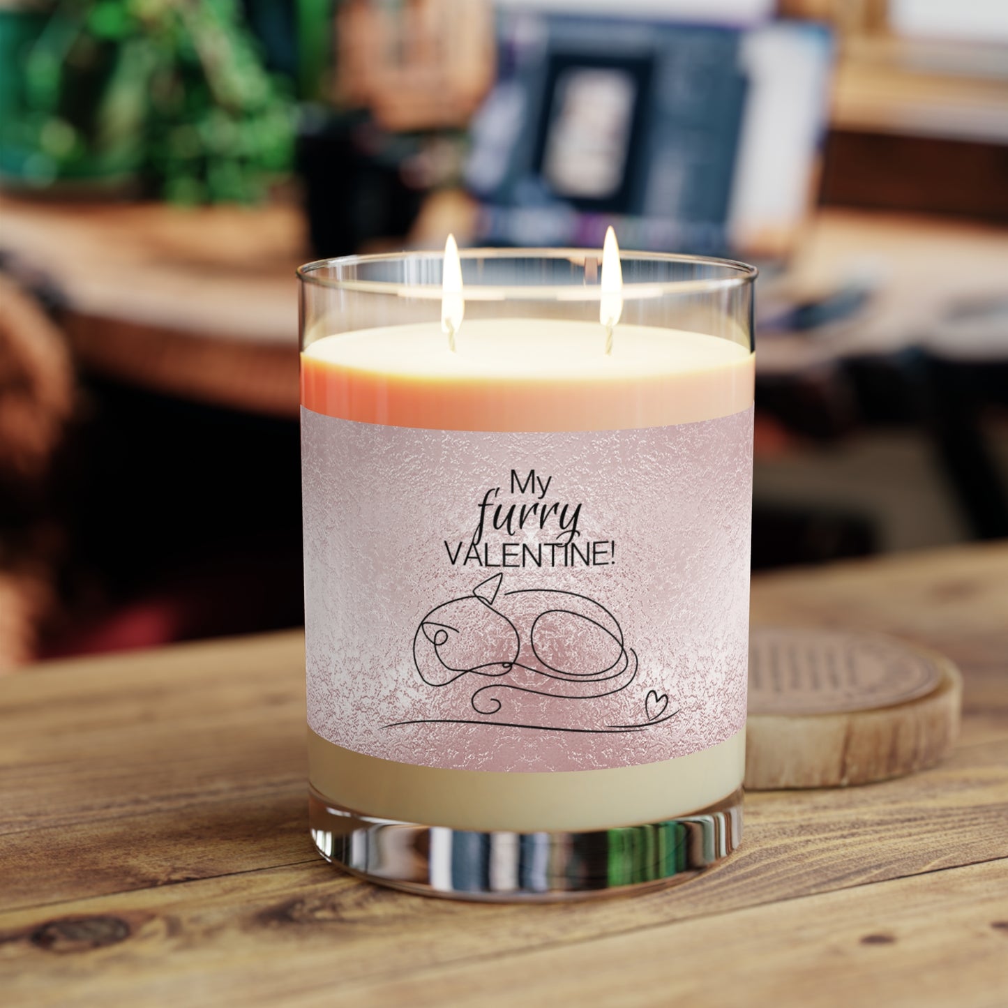 My Furry Valentine Scented Candle - Full Glass, 11oz