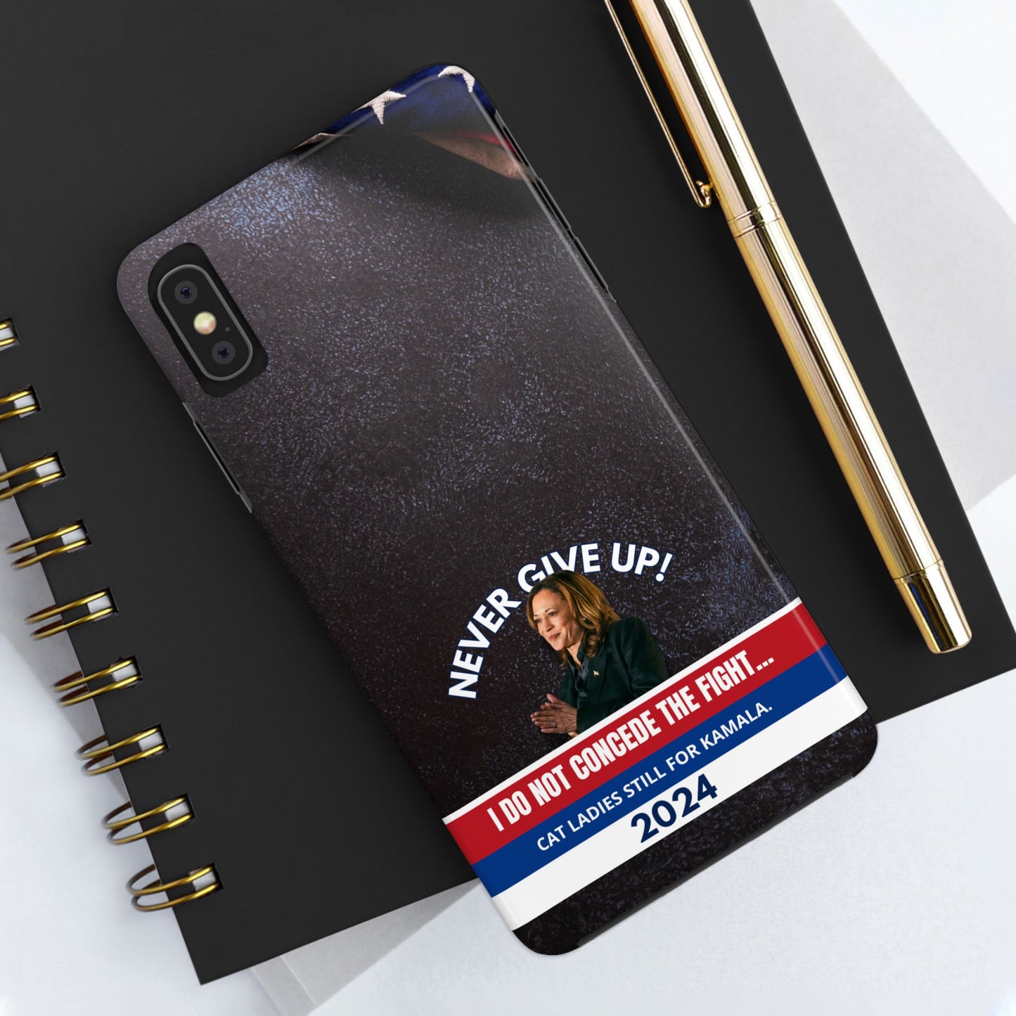 Never Give Up - Kamala Tough Phone Cases