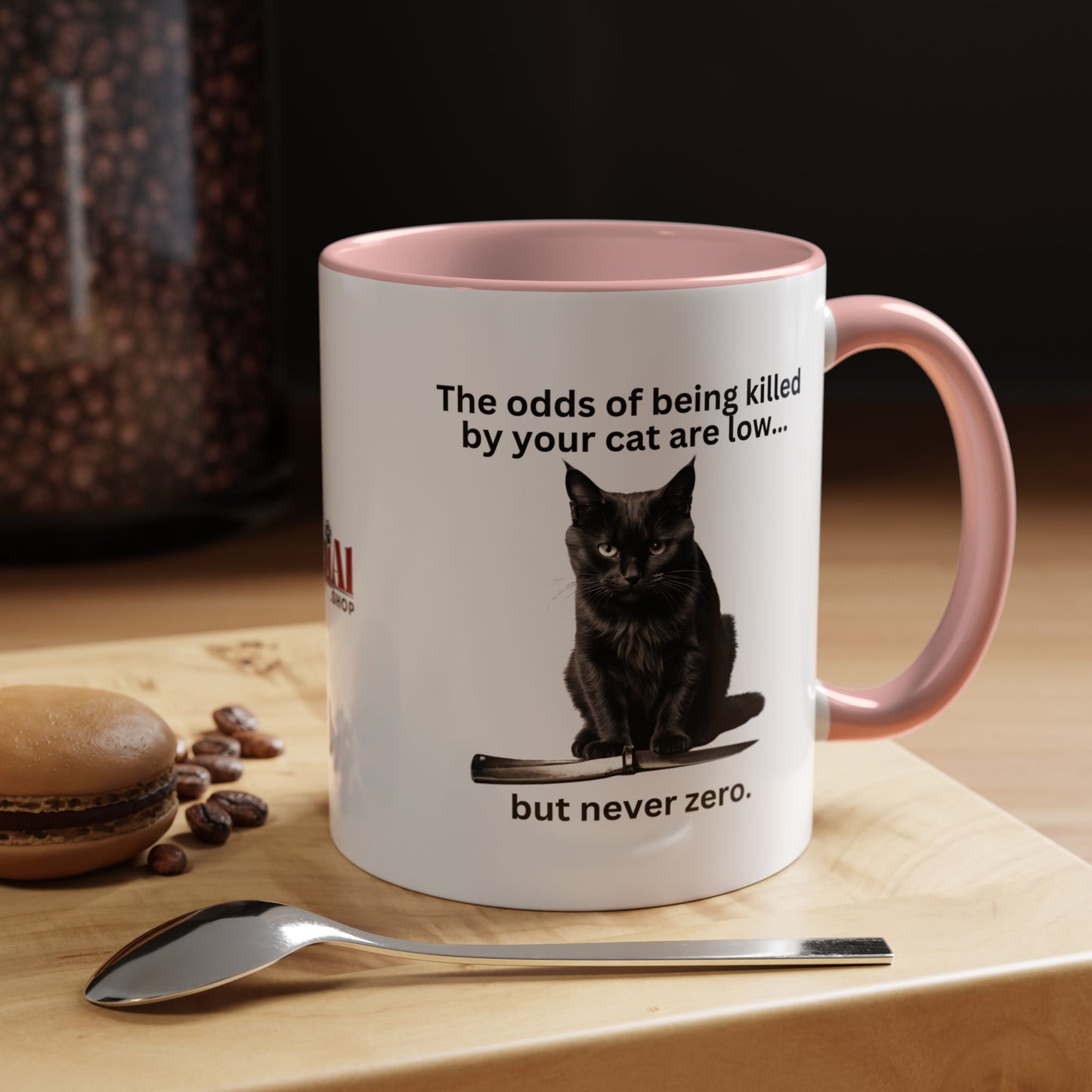 Killer Cat Odds Accent Coffee Mug (11, 15oz)