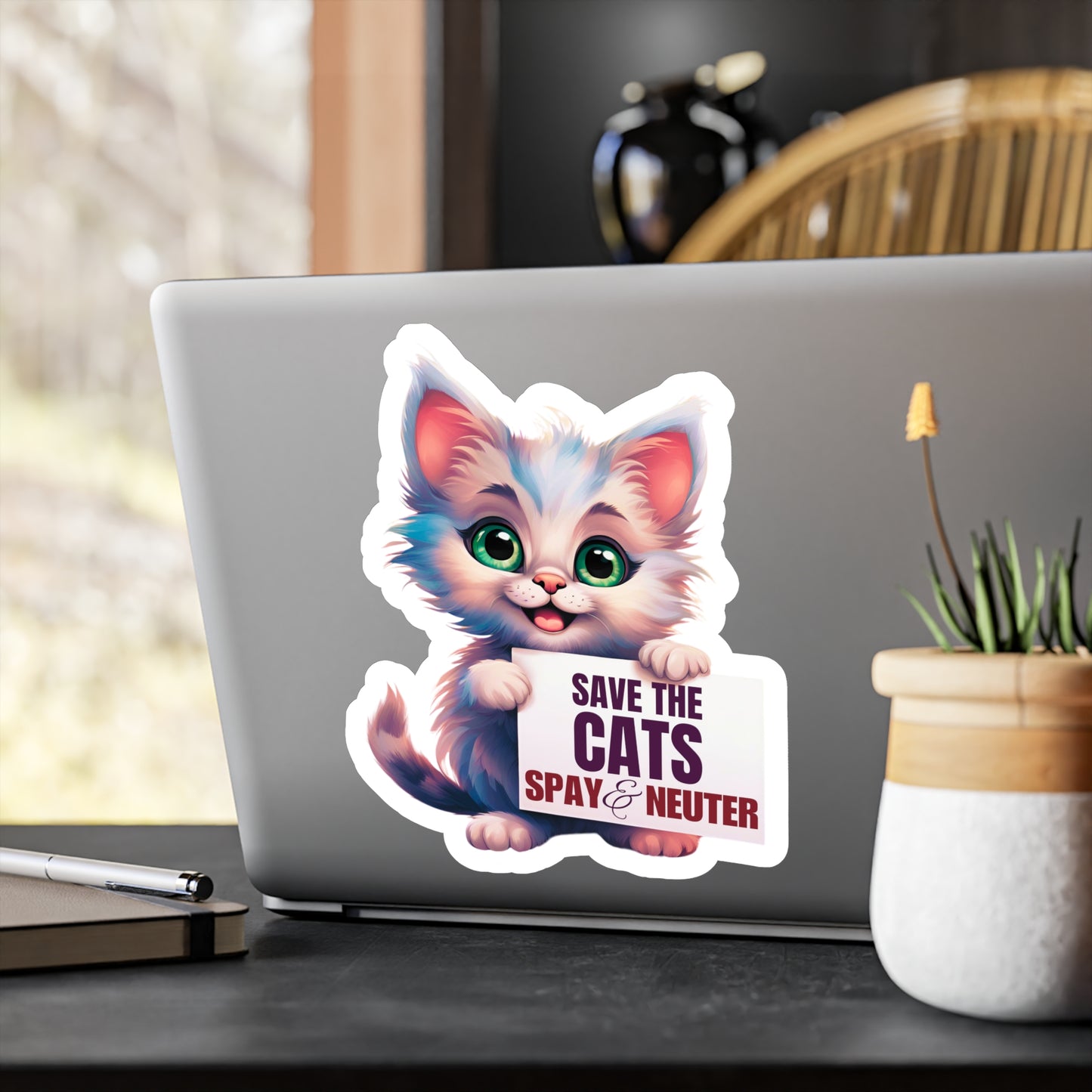 Save the Cats Kiss-Cut Vinyl Decals