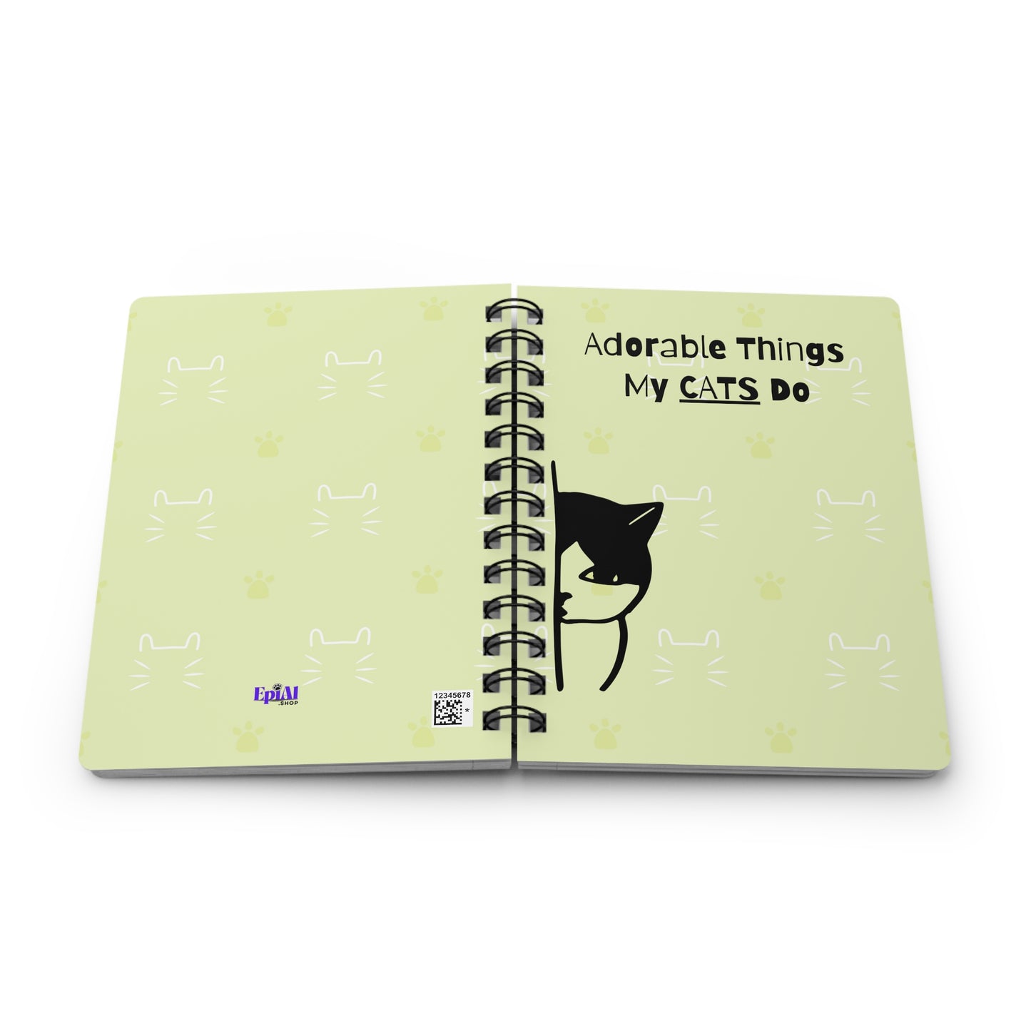 Adorable Things My Cats Do Spiral Bound Journal