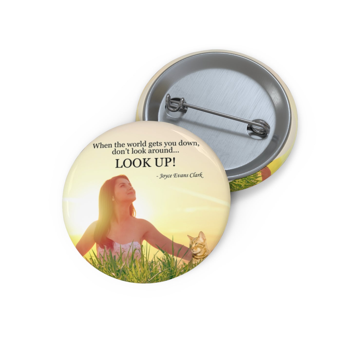 Don't Look Around - Look Up Pin Buttons