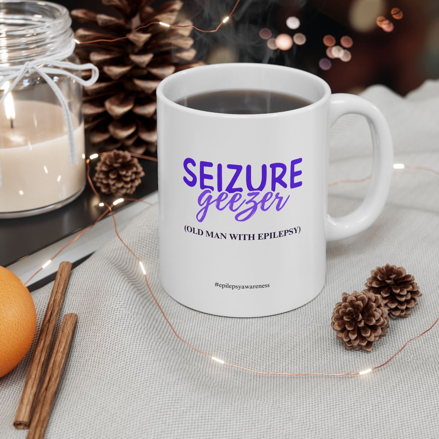 Seizure Geezer Epilepsy Awareness Ceramic Mug