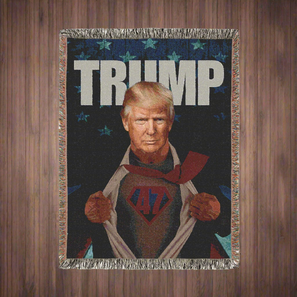 Trump 47 Woven Blanket