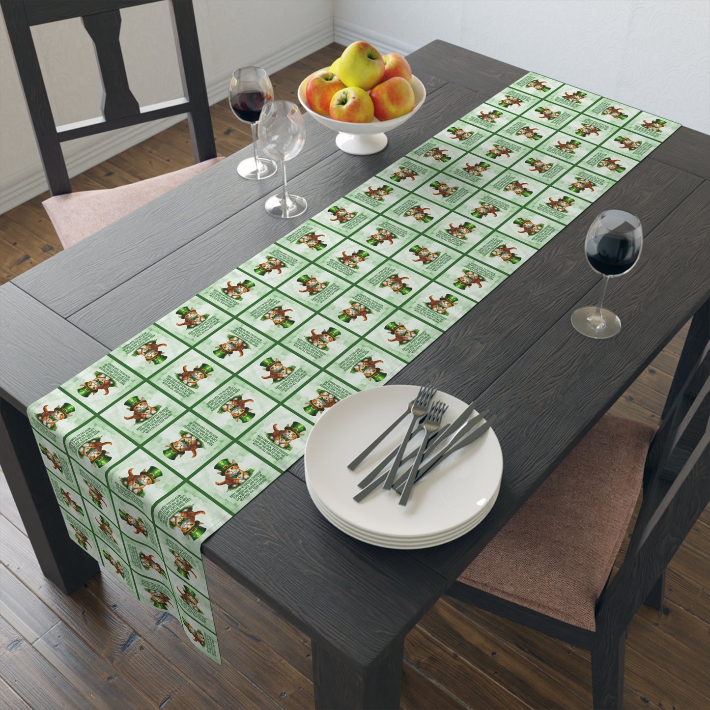 Irish Kitten Wish Table Runner