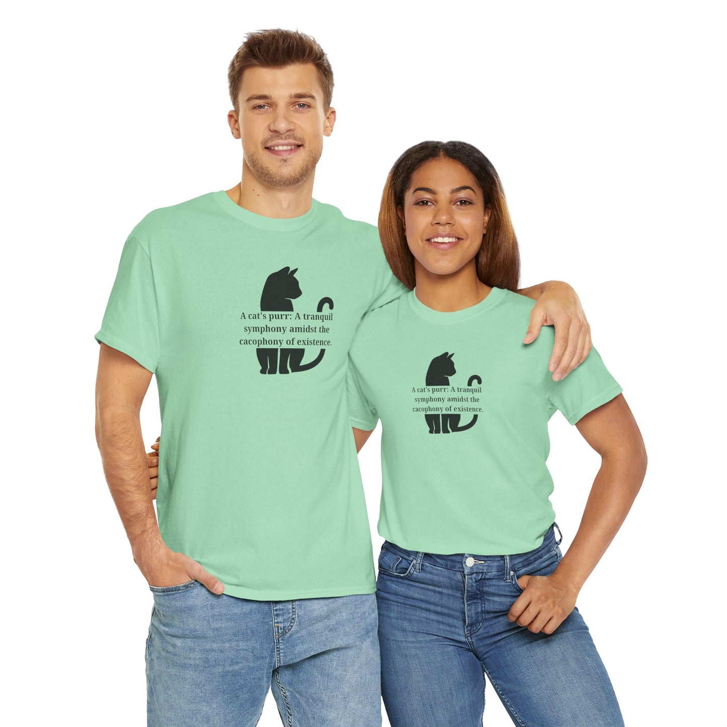 Purr Prose: Cacophony of Life Unisex Heavy Cotton Tee