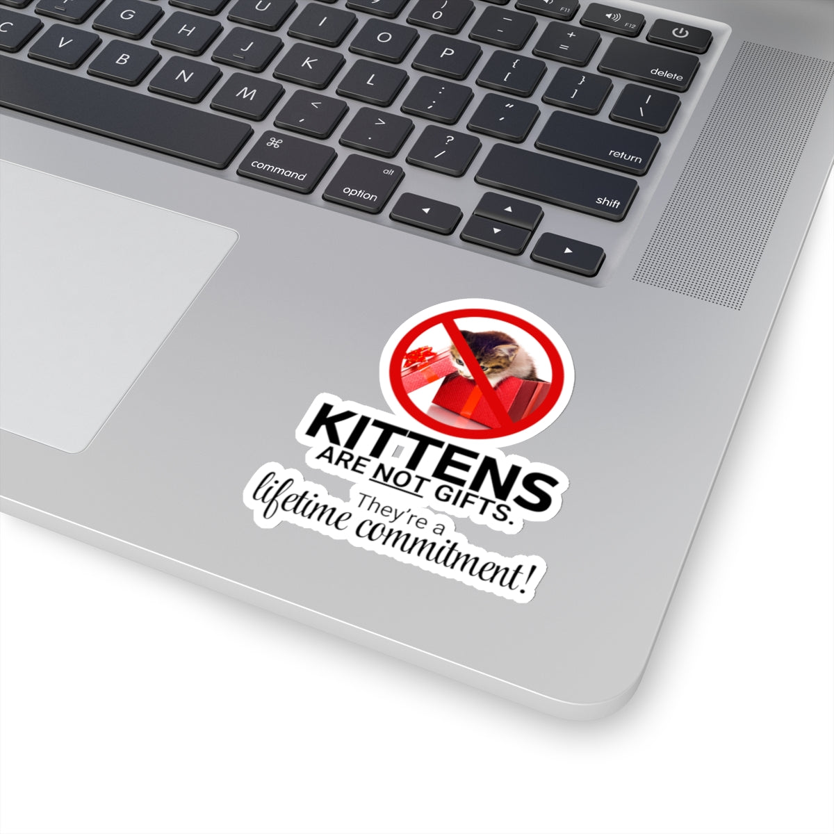 Kittens Are Not Gifts Kiss-Cut Stickers