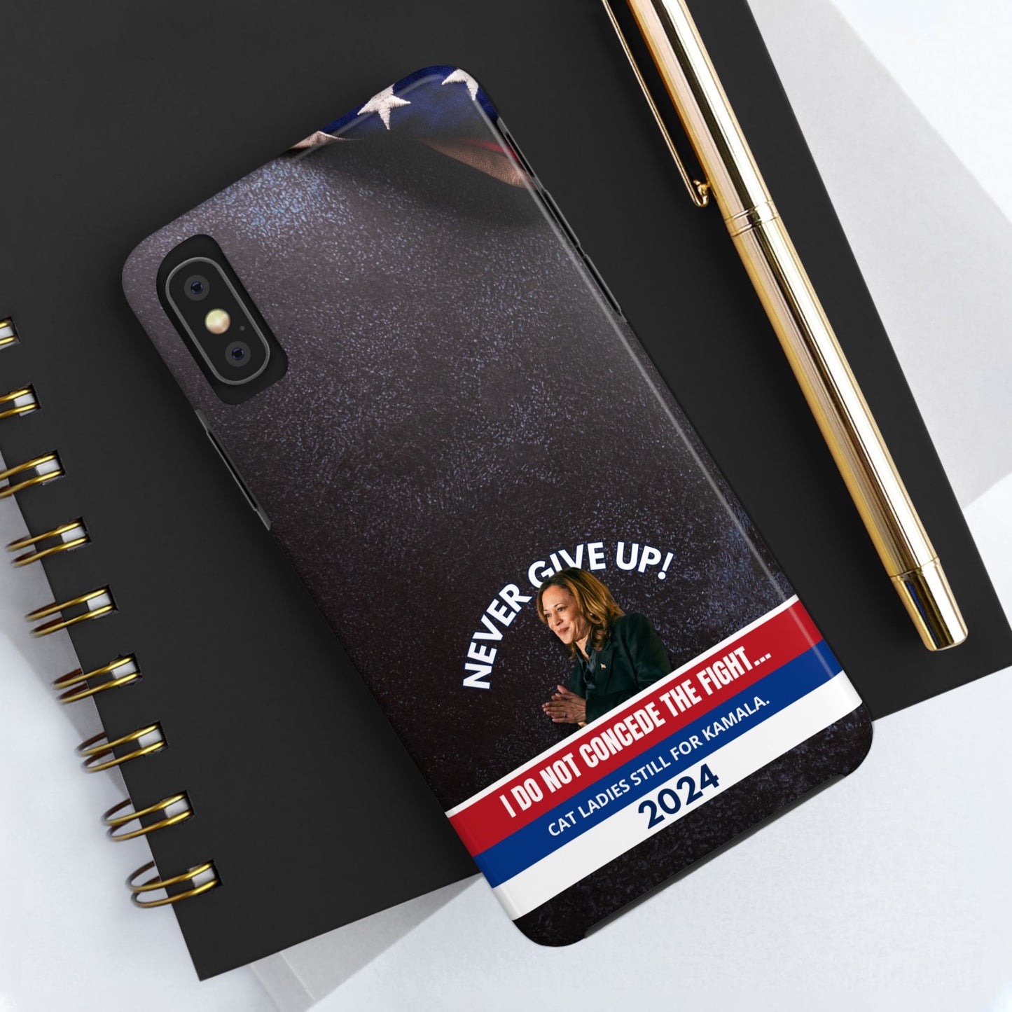 Never Give Up - Kamala Tough Phone Cases