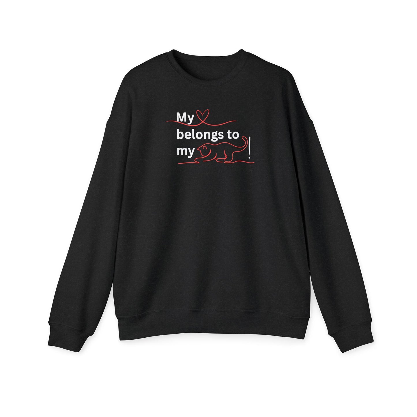 My Heart Belongs to my Cat Women's Drop Shoulder Sweatshirt