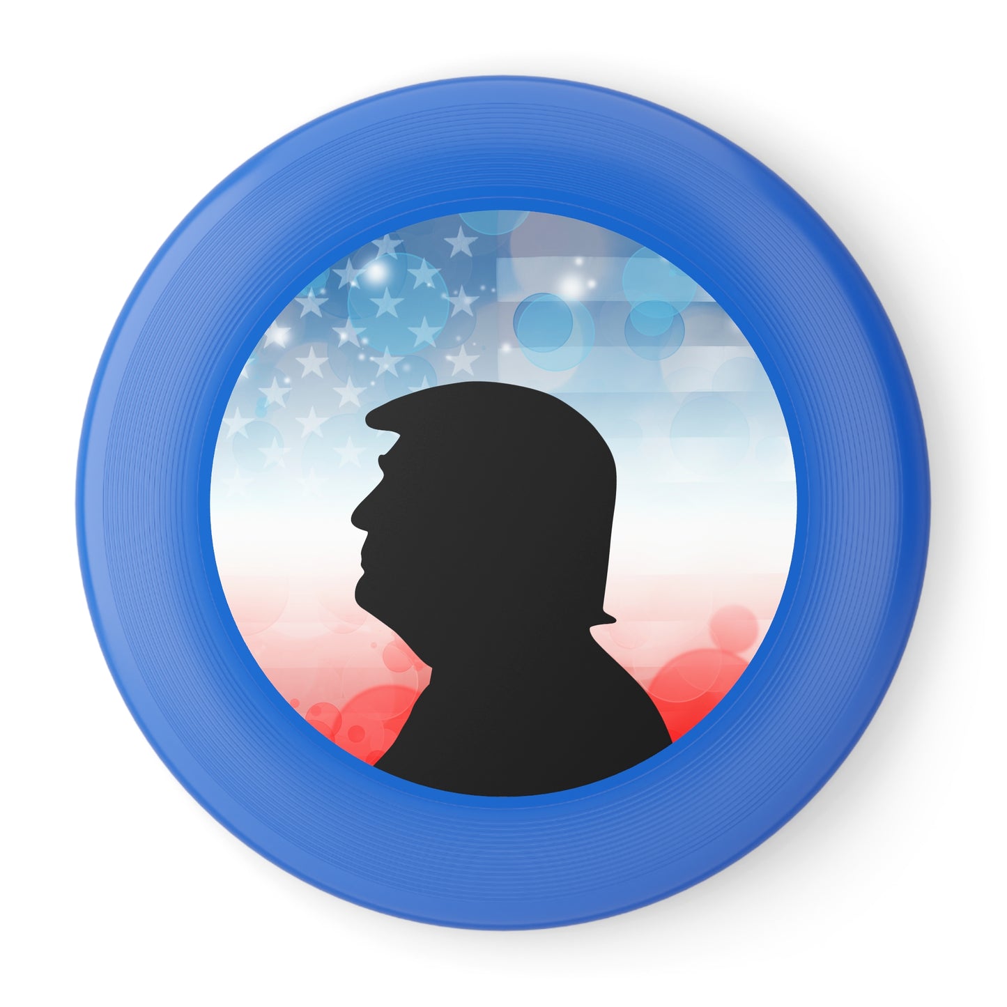 Patriotic Frisbee with Trump Silhouette - Perfect for Outdoor Fun and Celebrations