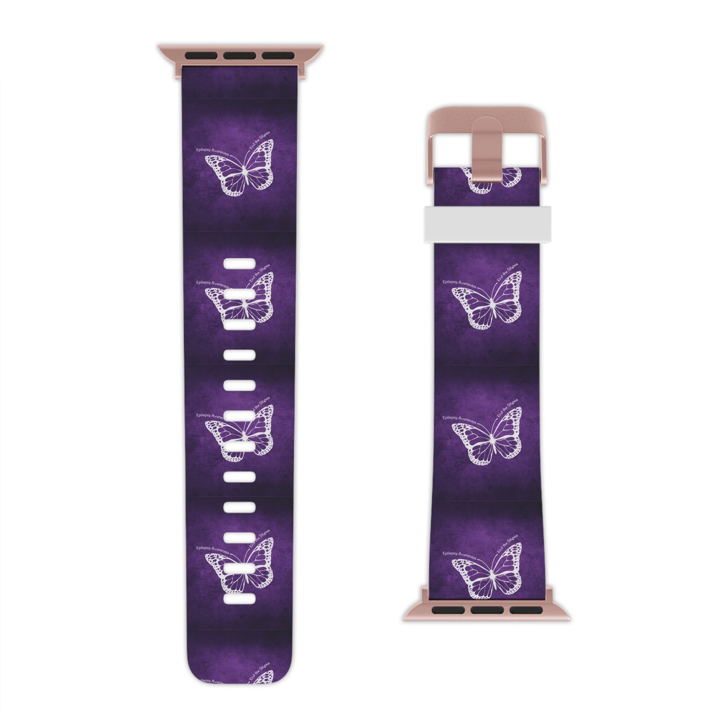 Purple Butterfly Apple Watch Band for Epilepsy Awareness