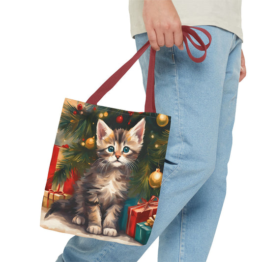 Kittenly Christmas Tote Bag