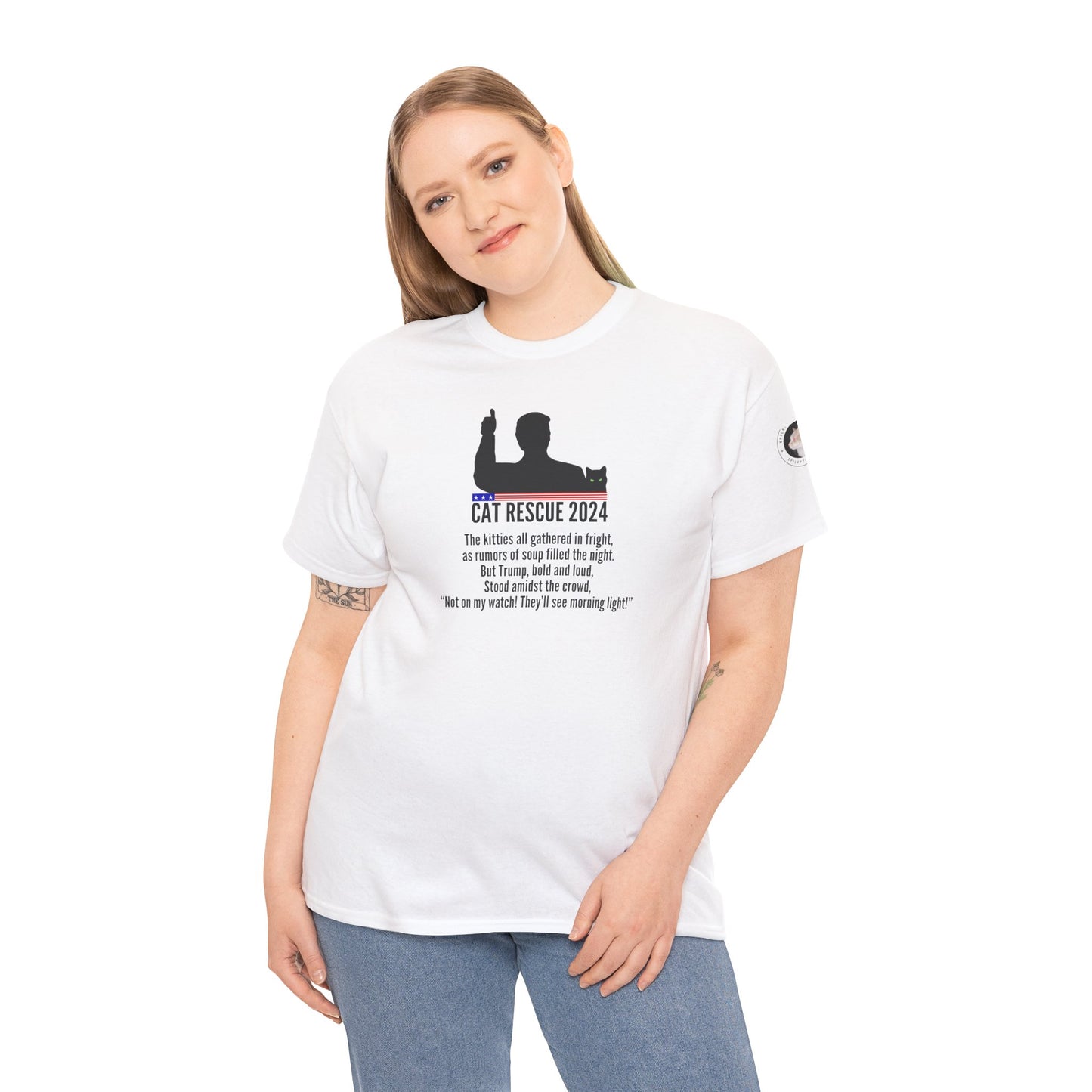 Cat Rescue 2024 Unisex Heavy Cotton Tee