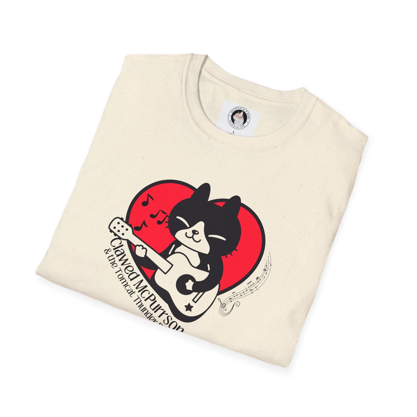 Clawed McPurrson Unisex Softstyle T - Shirt - T - Shirt - Epileptic Al’s Shop