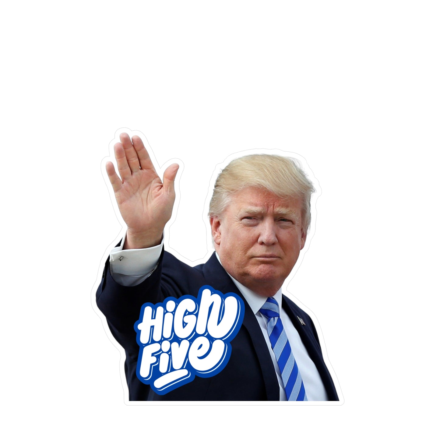 Trump High Five Kiss-Cut Vinyl Decals