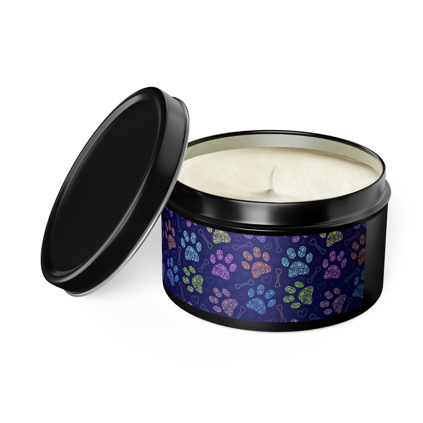 Purple Paws Tin Candles - Home Decor - Epileptic Al’s Shop