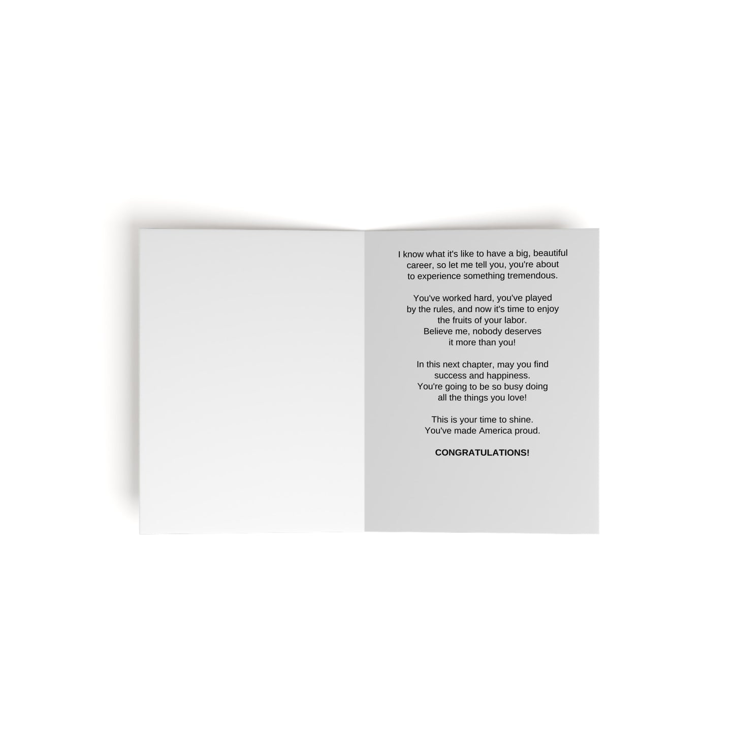 Donald Trump Retirement Greeting Cards (8, 16, and 24 pcs)