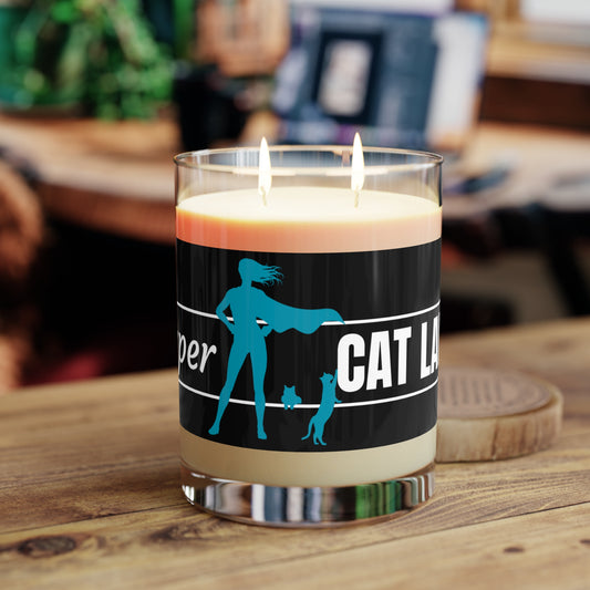 Super Cat Lady Scented Candle - Full Glass, 11oz