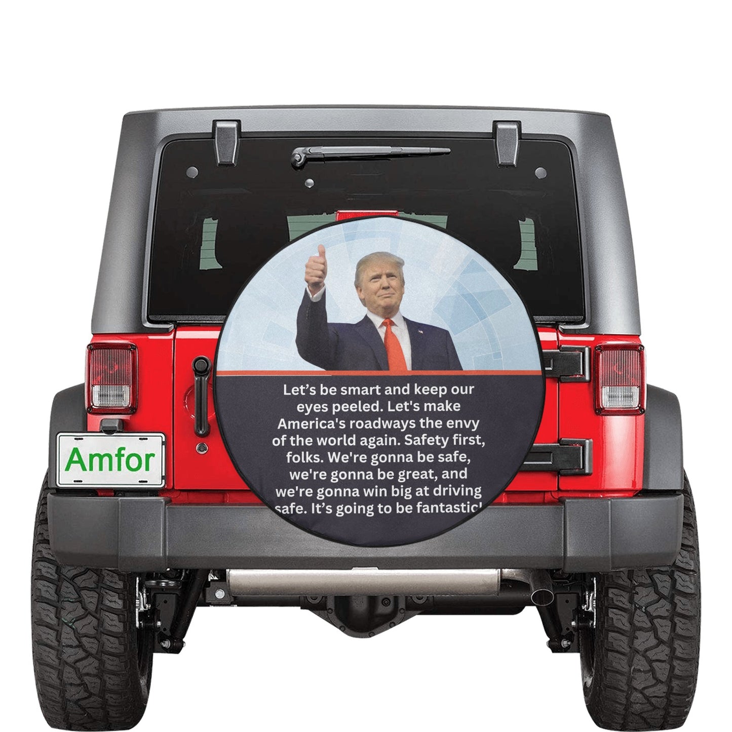 Trump Safe Spare Tire Cover(Large)(17")