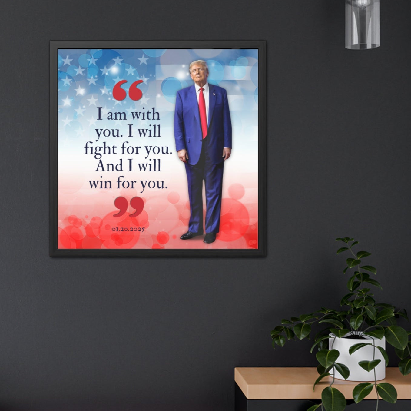 Trump I Am With You Framed Posters