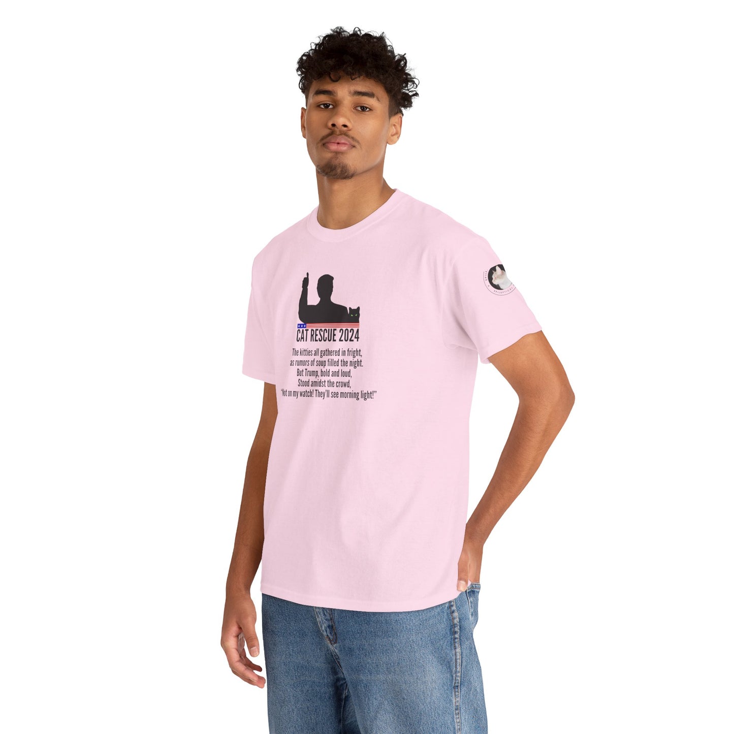 Cat Rescue 2024 Unisex Heavy Cotton Tee