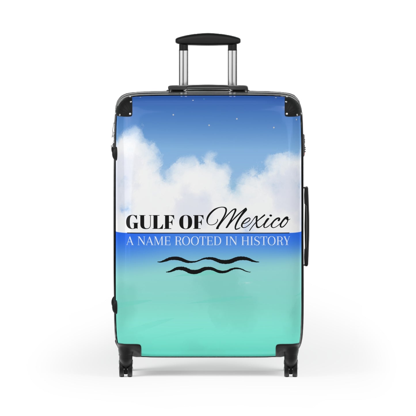 Gulf of Mexico Travel Suitcase - Stylish Luggage with Historical Design