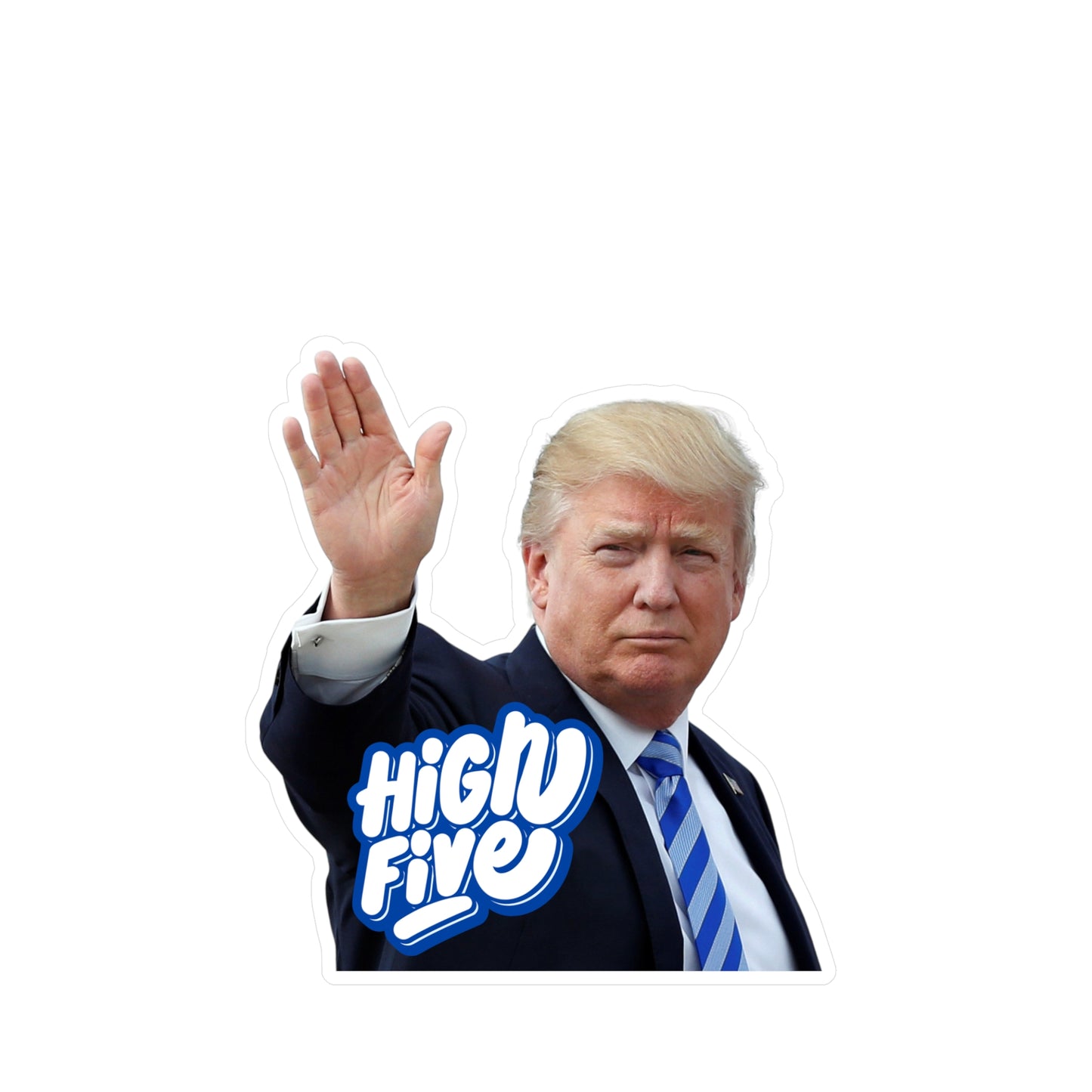 Trump High Five Kiss-Cut Vinyl Decals