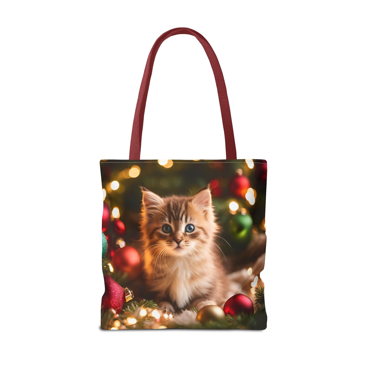 Cute Kitten Christmas Tote Bag