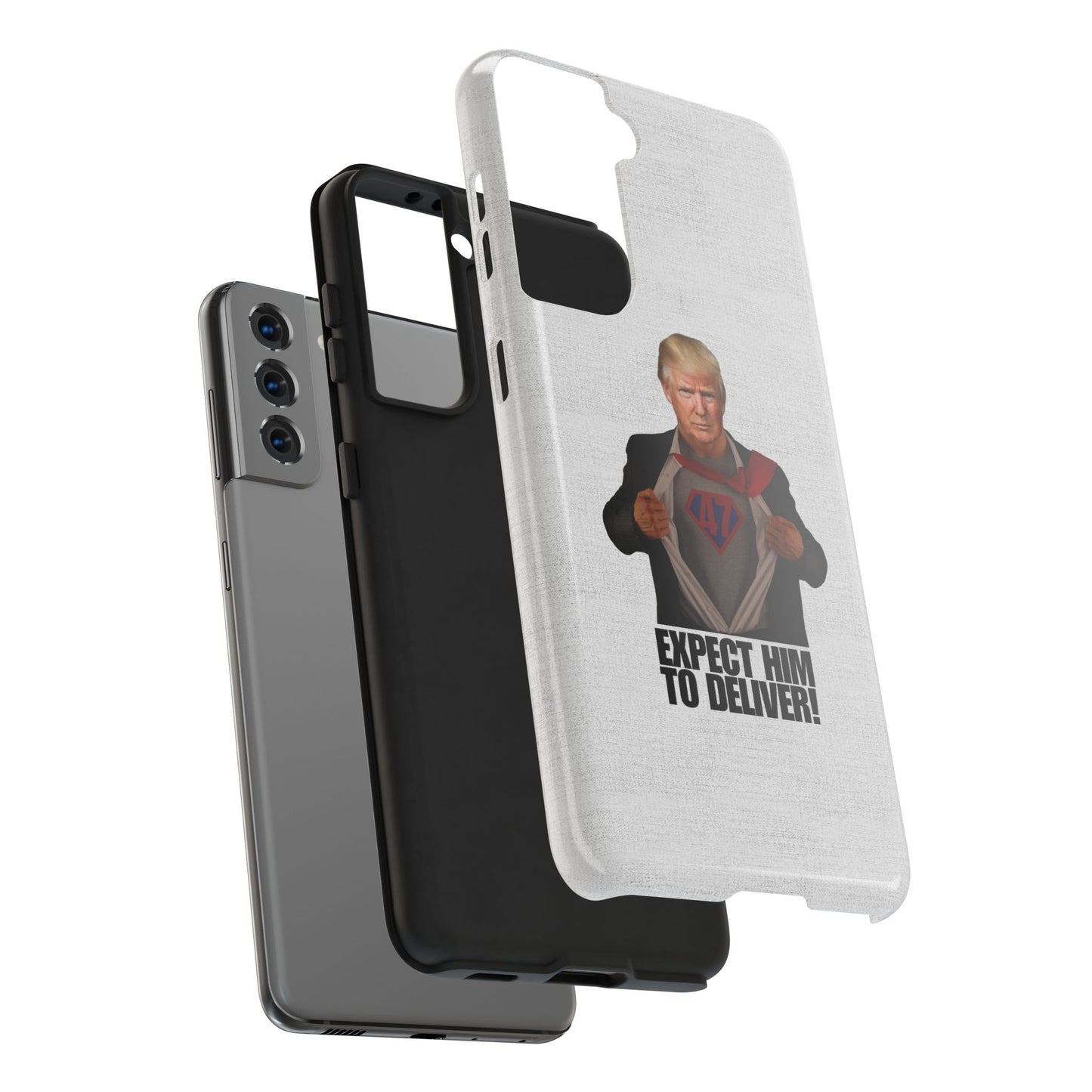 Expect Him to Deliver Tough Phone Case - Bold Design for Supporters