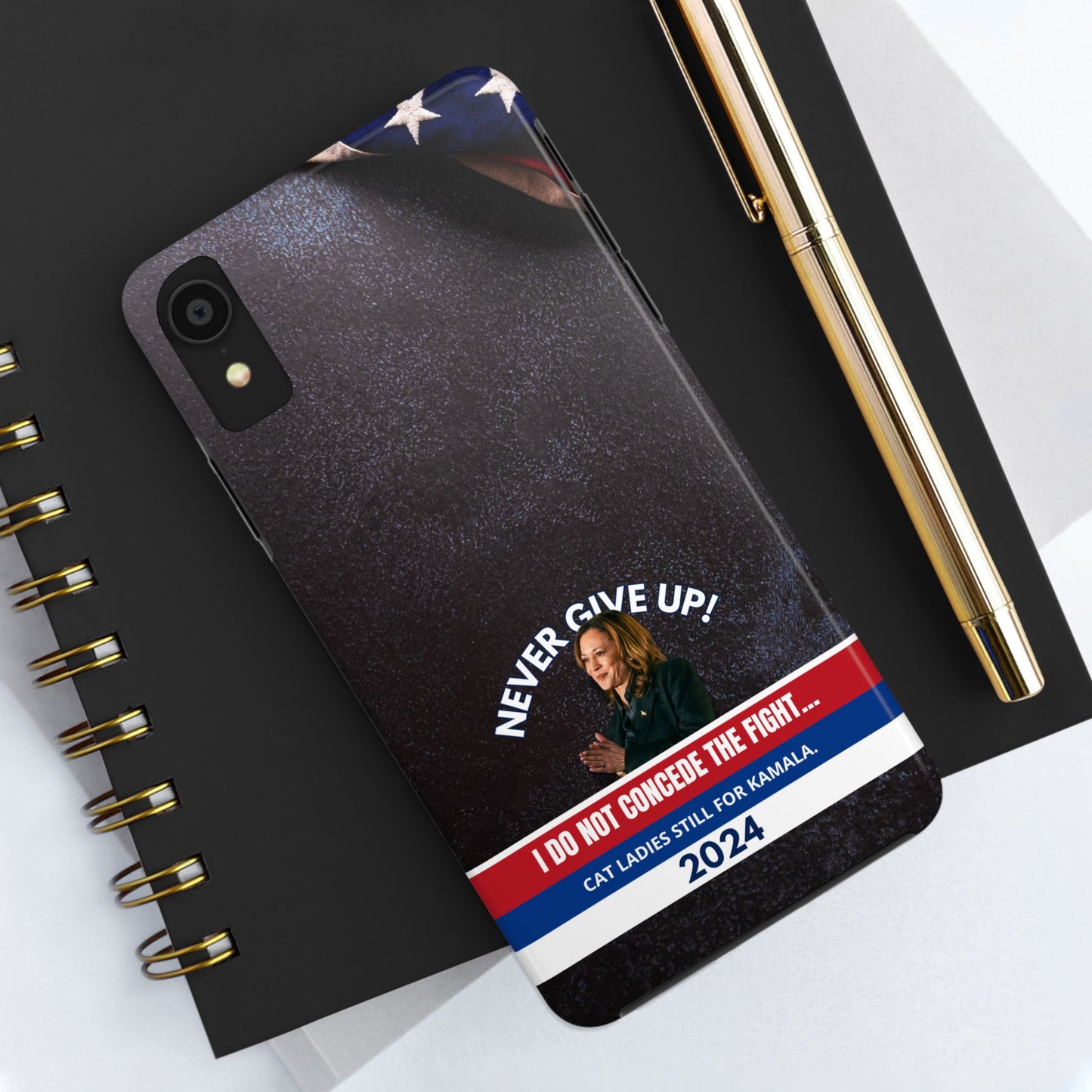 Never Give Up - Kamala Tough Phone Cases