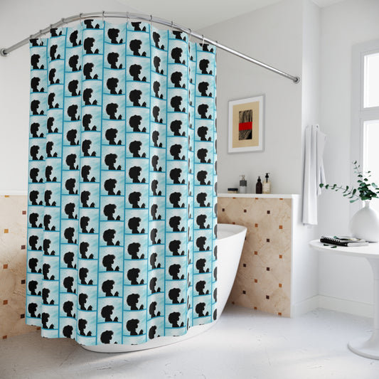 Beautiful Cat Lady Shower Curtains