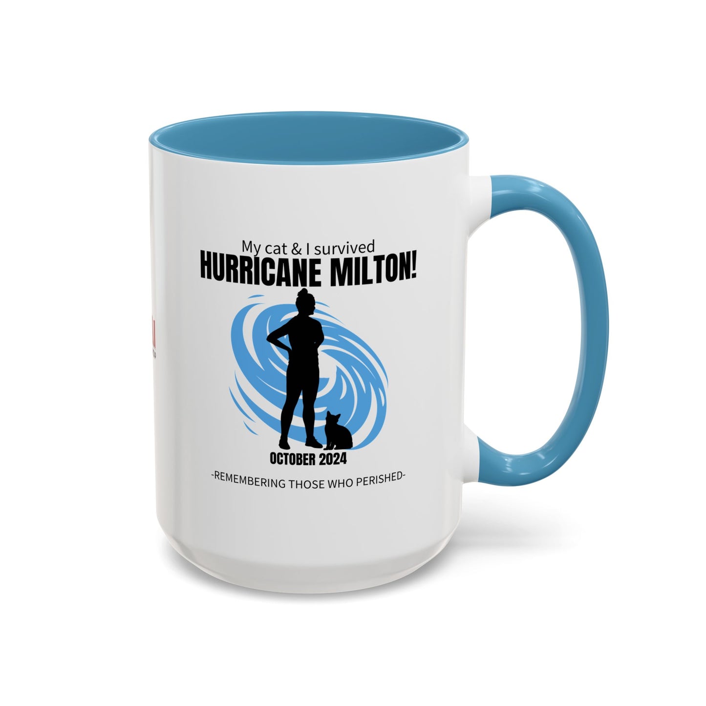 Hurricane Milton Survivor Accent Coffee Mug (11, 15oz)