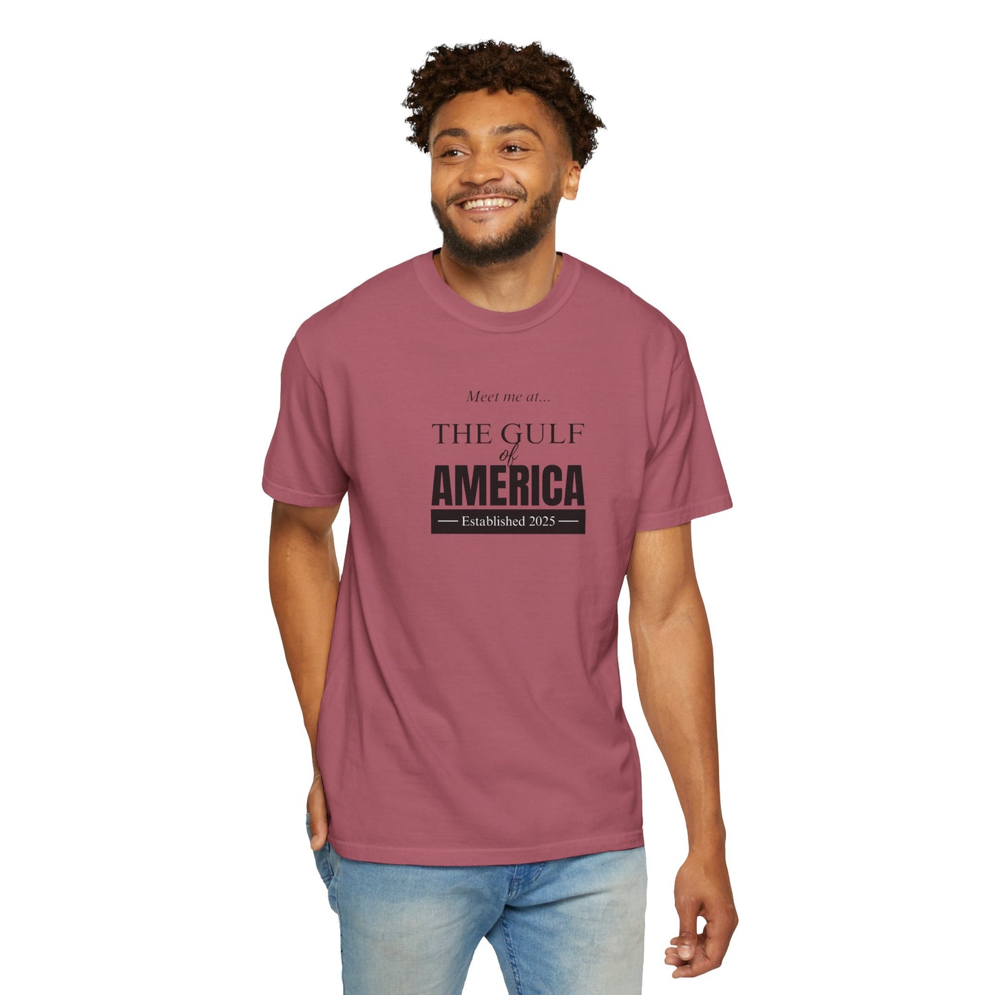 Gulf of America Unisex Garment-Dyed T-Shirt - Casual Summer Style